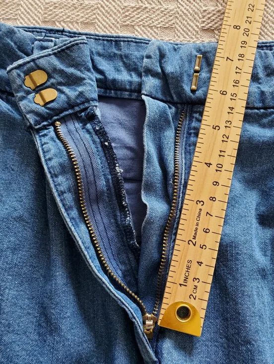 Old Navy Extra High-Rise Wide Leg Jeans Adjustable Waist SZ 8 - Picture 9 of 13